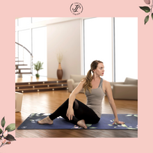 Load image into Gallery viewer, June & Juniper Foldable Travel Yoga Mat- Secret Garden