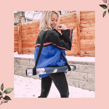 Load image into Gallery viewer, June & Juniper Foldable Travel Yoga Mat- Secret Garden