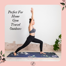 Load image into Gallery viewer, June & Juniper Foldable Travel Yoga Mat- Secret Garden