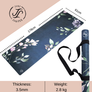 June & Juniper Deluxe Yoga Mat-Secret Garden