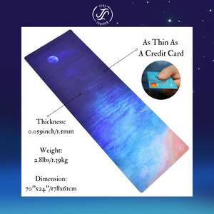 June & Juniper Foldable Travel Yoga Mat - Ocean Breeze