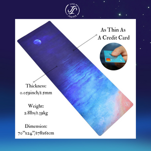 PRESALE ONLY!June & Juniper Foldable Travel Yoga Mat - Ocean Breeze