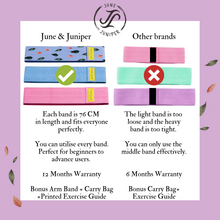 Load image into Gallery viewer, June &amp; Juniper Resistance Booty Bands Set- Secret Garden