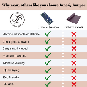 June & Juniper Deluxe Yoga Mat-Secret Garden