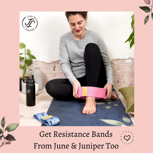 June & Juniper Foldable Travel Yoga Mat- Secret Garden