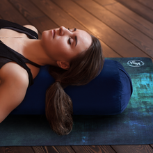 Load image into Gallery viewer, PRESALE ONLY! June &amp; Juniper Yoga Bolster For Meditation And Support-Ocean Breeze