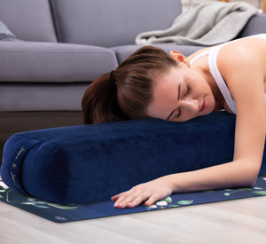 PRESALE ONLY! June & Juniper Yoga Bolster For Meditation And Support-Ocean Breeze