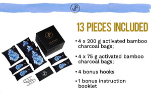 June & Juniper Bamboo Charcoal Air Purifying Bags